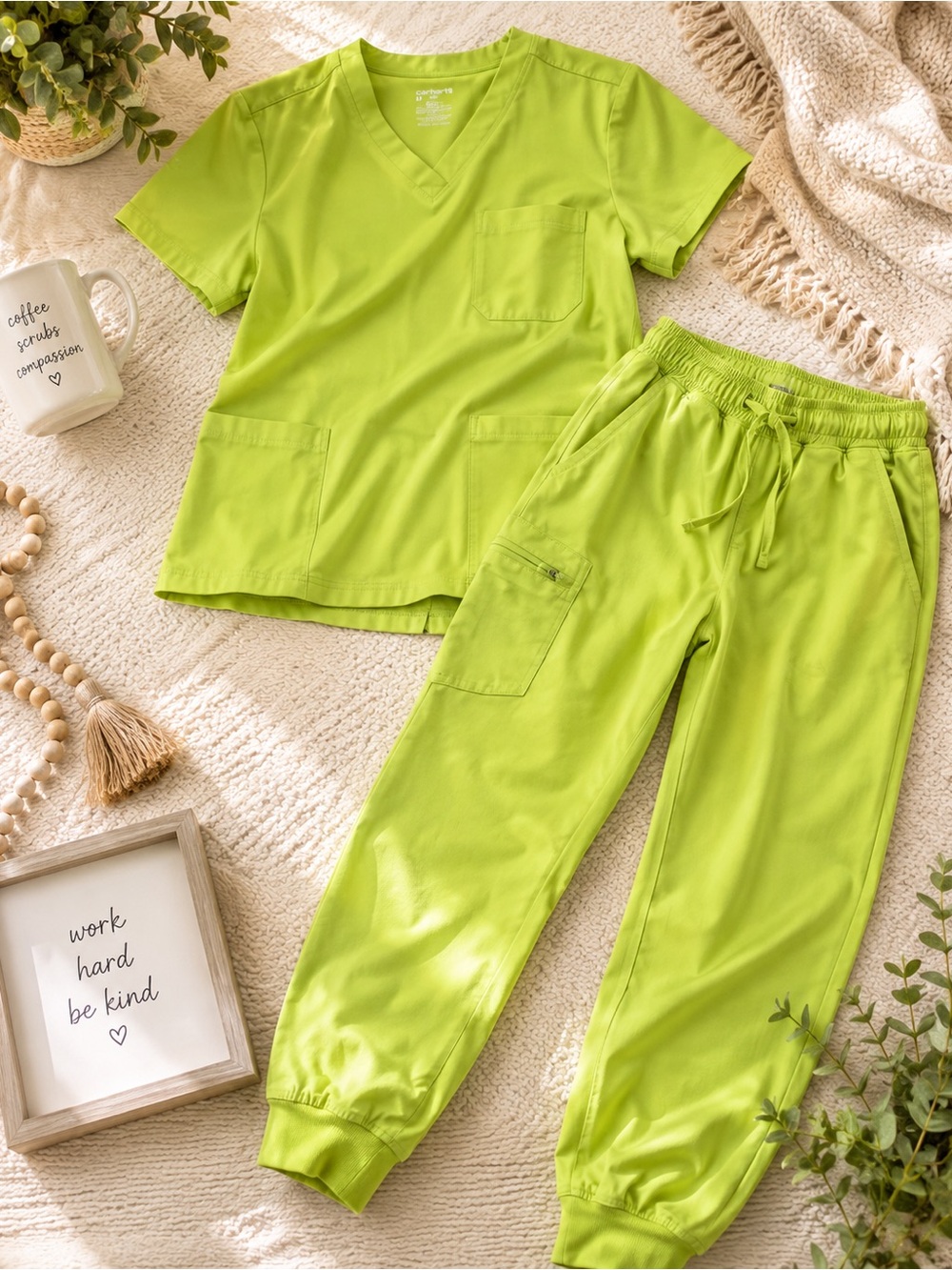 Bright Neon Scrub Set- Super Soft and stretchy